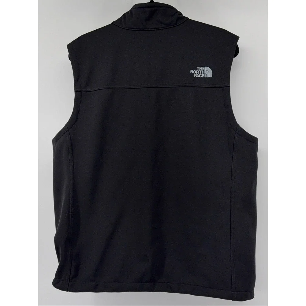 The North Face Windwall Softshell Vest Men's L Black Full Zip Lightweight